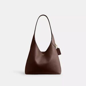 Coach Dark Brown Leather Shoulder Bag